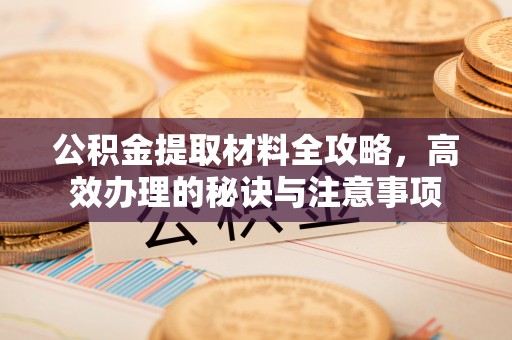 唐县公积金提取材料全攻略，高效办理的秘诀与注意事项