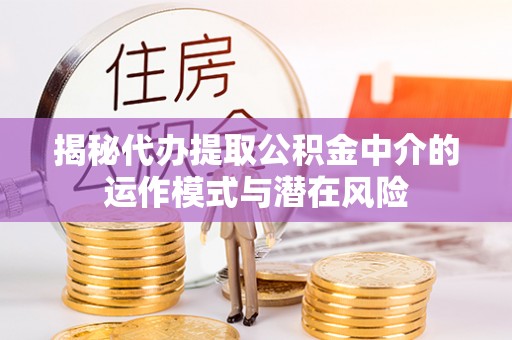 唐县揭秘代办提取公积金中介的运作模式与潜在风险