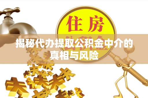 唐县揭秘代办提取公积金中介的真相与风险