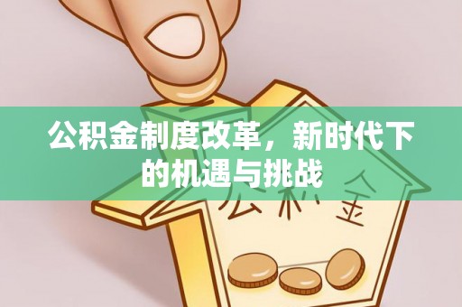 唐县公积金制度改革，新时代下的机遇与挑战