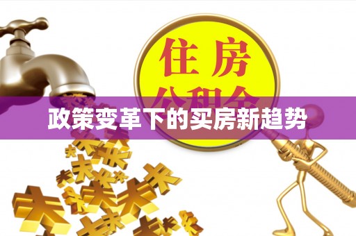 唐县政策变革下的买房新趋势