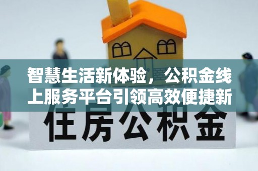 唐县智慧生活新体验，公积金线上服务平台引领高效便捷新潮流