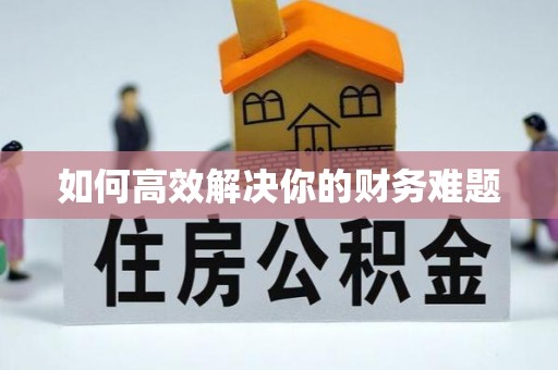 唐县如何高效解决你的财务难题