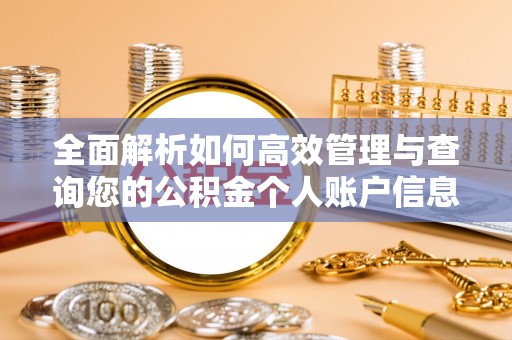唐县全面解析如何高效管理与查询您的公积金个人账户信息