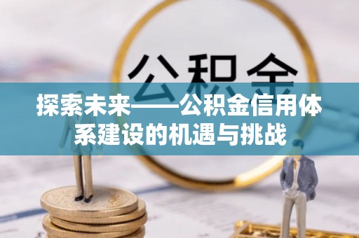 唐县探索未来——公积金信用体系建设的机遇与挑战