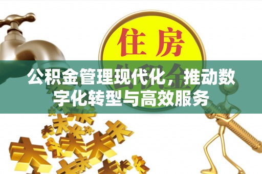 唐县公积金管理现代化，推动数字化转型与高效服务