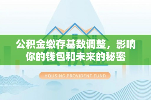 唐县公积金缴存基数调整，影响你的钱包和未来的秘密